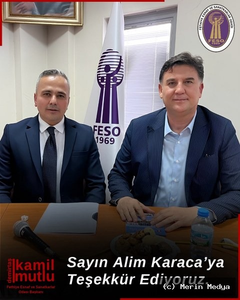 FESO BAŞKANI DEMİRTAŞ’TAN ALİM KARACA’YA TEŞEKKÜR